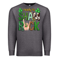 Charcoal Heather Ready to shamrock St. Patrick's Day Premium Sweatshirt - Neo Western