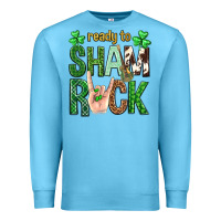 Ocean Blue Ready to shamrock St. Patrick's Day Premium Sweatshirt - Neo Western