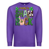 Purple Ready to shamrock St. Patrick's Day Premium Sweatshirt - Neo Western