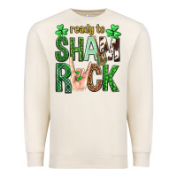 Sandshell Ready to shamrock St. Patrick's Day Premium Sweatshirt - Neo Western