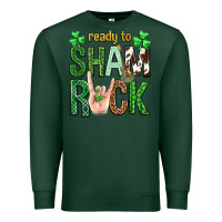Sports Green Ready to shamrock St. Patrick's Day Premium Sweatshirt - Neo Western