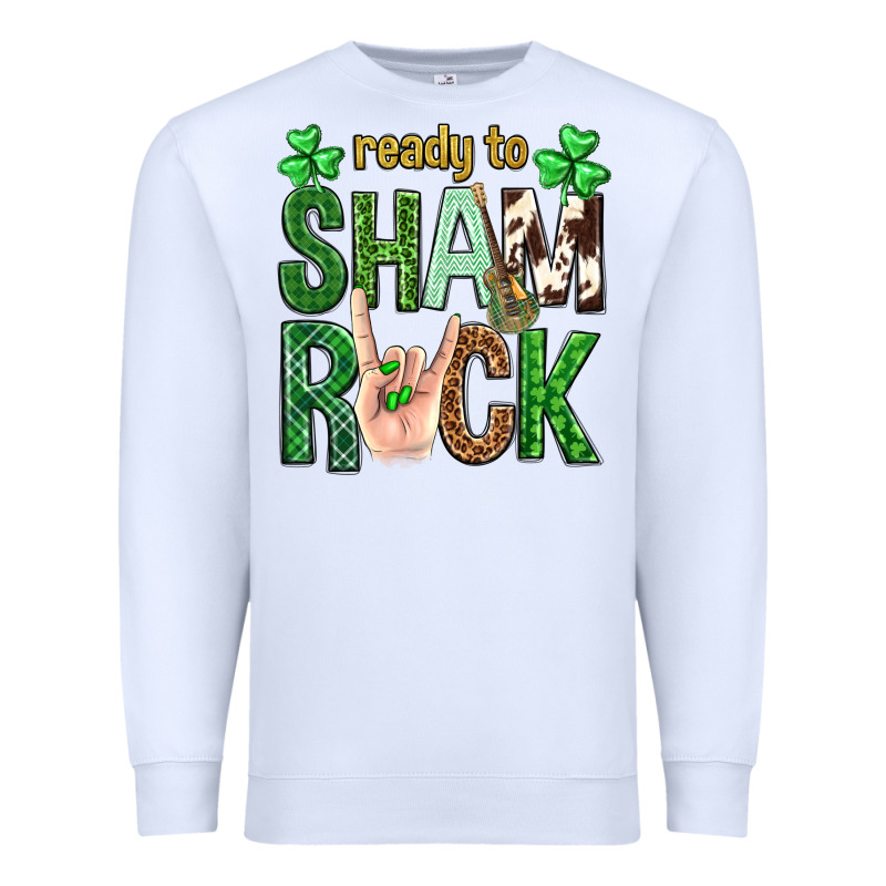 Ready To Shamrock St. Patrick's Day Premium Sweatshirt by Neo Western | Teevron