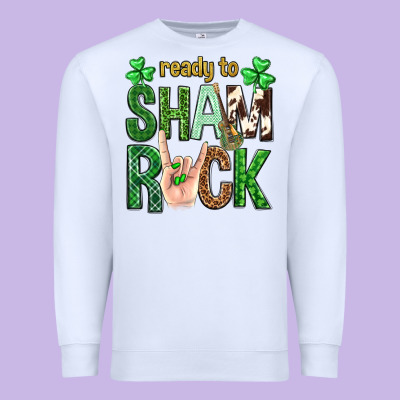Ready To Shamrock St. Patrick's Day Premium Sweatshirt Designed By Neo Western