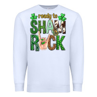 White Ready to shamrock St. Patrick's Day Premium Sweatshirt - Neo Western