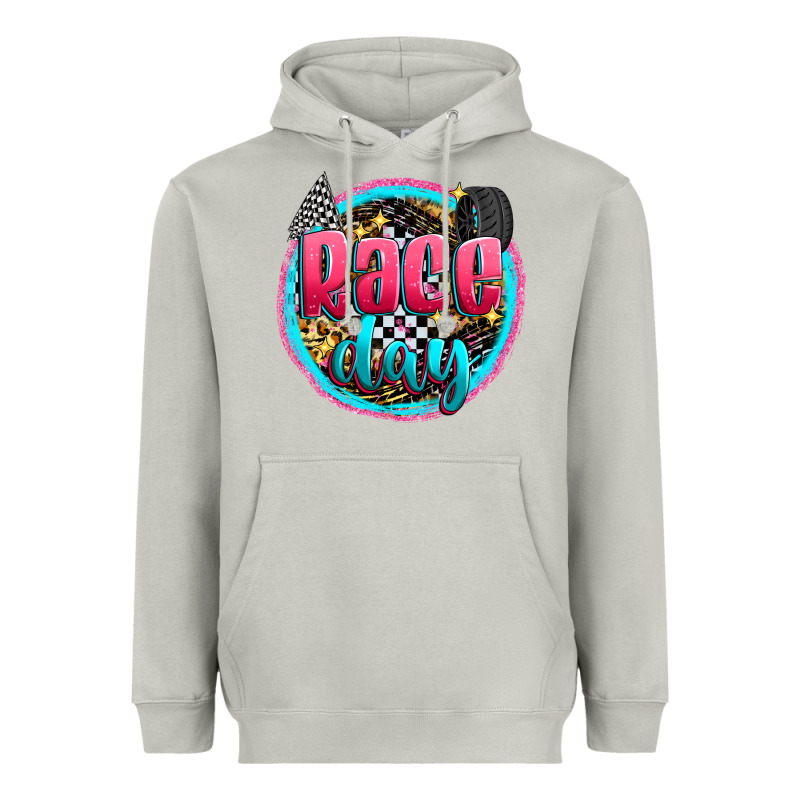 Race Day Heavyweight Hoodie by Zillion Design Studio | Teevron