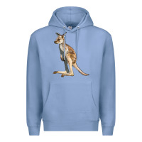Colony Blue baby kangaroo Premium Hoodie - LillyAllenDesigns