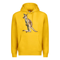 Lemon baby kangaroo Premium Hoodie - LillyAllenDesigns