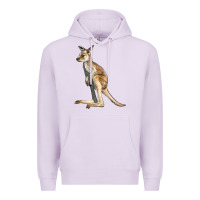 Lilac baby kangaroo Premium Hoodie - LillyAllenDesigns