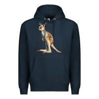 Navy baby kangaroo Premium Hoodie - LillyAllenDesigns