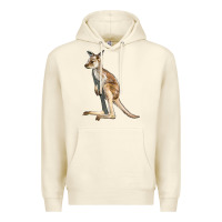 Sandshell baby kangaroo Premium Hoodie - LillyAllenDesigns