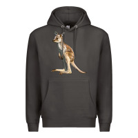 Smoke baby kangaroo Premium Hoodie - LillyAllenDesigns