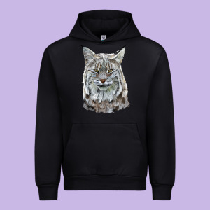 Bobcat Head Urban Hoodie Designed By Lillyallendesigns