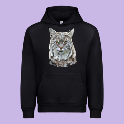 Bobcat Head Urban Hoodie Designed By Lillyallendesigns