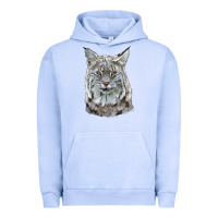 Pigment Grape Ice Bobcat Head Urban Hoodie - LillyAllenDesigns