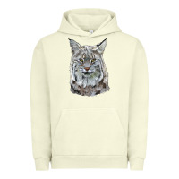 Pigment Pistachio Bobcat Head Urban Hoodie - LillyAllenDesigns