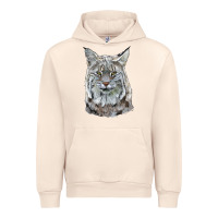 Sandshell Bobcat Head Urban Hoodie - LillyAllenDesigns