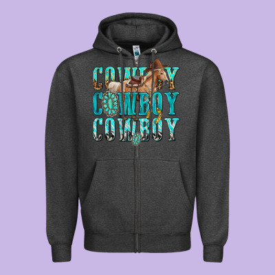Zipper Hoodie cowboy cowboy cowboy