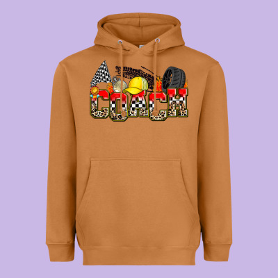 Race Coach Heavyweight Hoodie Designed By Zillion Design Studio