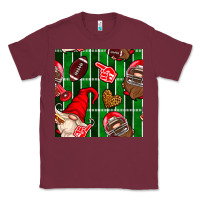 Burgundy american football gnomes Classic Tee - BundleAndBundleShop