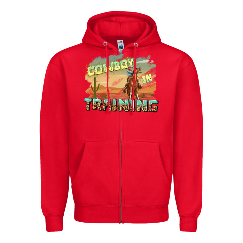 Cowboy In Training Zipper Hoodie by texasbilliewilder | Teevron