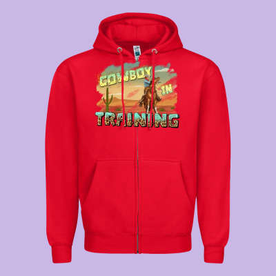Zipper Hoodie cowboy in training