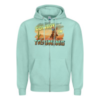 Seafoam cowboy in training Zipper Hoodie - texasbilliewilder