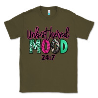Army Green Unbothered mood 24:7 Classic Tee - RanaPortraitStore