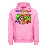 Fuchsia Pink Hallothanksmas Urban Hoodie - NancyCooperArtShop