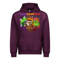 Mauve Wine Hallothanksmas Urban Hoodie - NancyCooperArtShop