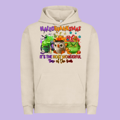 Hallothanksmas Urban Hoodie Designed By Nancycooperartshop