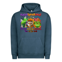 Pigment Midnight Navy Hallothanksmas Urban Hoodie - NancyCooperArtShop