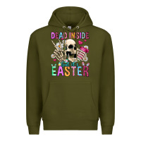 Army Green dead inside but it's easter Premium Hoodie - Jasminsmagicworld