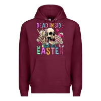Burgundy dead inside but it's easter Premium Hoodie - Jasminsmagicworld