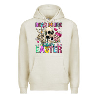 Oatmeal Heather dead inside but it's easter Premium Hoodie - Jasminsmagicworld
