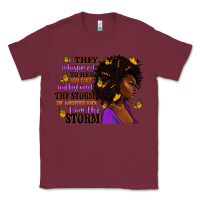 Burgundy They whispered to her afro woman Classic Tee - RanaPortraitStore