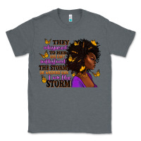 Charcoal Heather They whispered to her afro woman Classic Tee - RanaPortraitStore