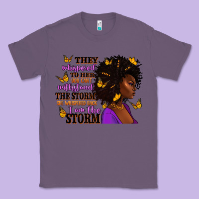 They Whispered To Her Afro Woman Classic Tee Designed By Ranaportraitstore