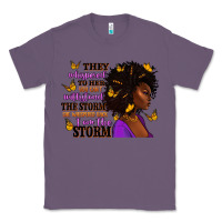 Lavender They whispered to her afro woman Classic Tee - RanaPortraitStore