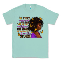 Seafoam They whispered to her afro woman Classic Tee - RanaPortraitStore