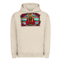 Pigment French Oak lady of guadalupe serape and roses Urban Hoodie - Jasminsmagicworld