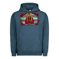 Pigment Midnight Navy lady of guadalupe serape and roses Urban Hoodie - Jasminsmagicworld
