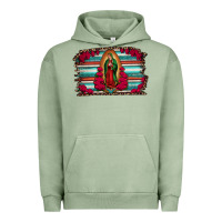 Pigment Oil Green lady of guadalupe serape and roses Urban Hoodie - Jasminsmagicworld