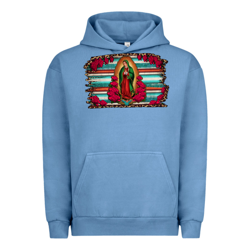 Lady Of Guadalupe Serape And Roses Urban Hoodie by Jasminsmagicworld | Teevron