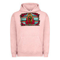 Pigment Salmon lady of guadalupe serape and roses Urban Hoodie - Jasminsmagicworld