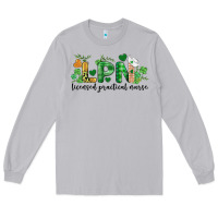Moon Dust st. patricks day registered nurse lpn heart Long Sleeve Tee - BarkalooDesign