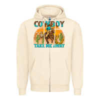 Sandshell cowboy take me away Zipper Hoodie - texasbilliewilder