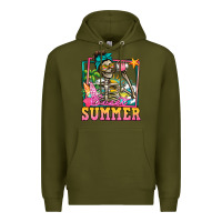 Army Green sweet summer skeleton Premium Hoodie - Jasminsmagicworld
