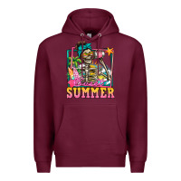 Burgundy sweet summer skeleton Premium Hoodie - Jasminsmagicworld