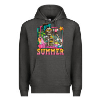 Charcoal Heather sweet summer skeleton Premium Hoodie - Jasminsmagicworld