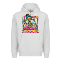 Dove Grey sweet summer skeleton Premium Hoodie - Jasminsmagicworld